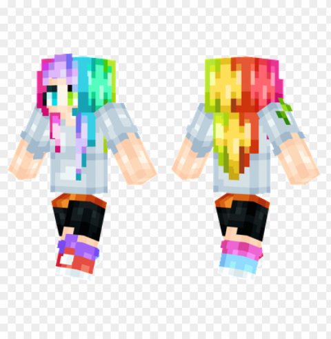 minecraft skins colorful skin PNG images for merchandise