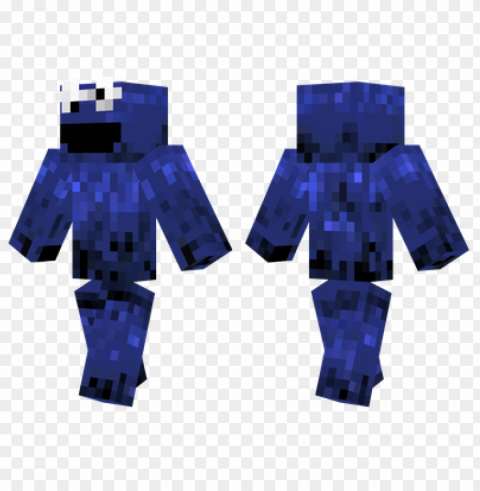 minecraft skins cookie monster skin Isolated Element in HighQuality PNG