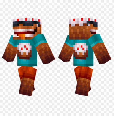 minecraft skins cool cake skin HighResolution PNG Isolated on Transparent Background