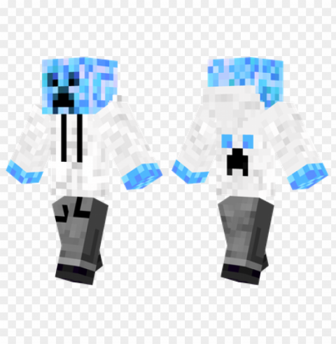 minecraft skins cool creeper skin Transparent Background Isolation in PNG Format
