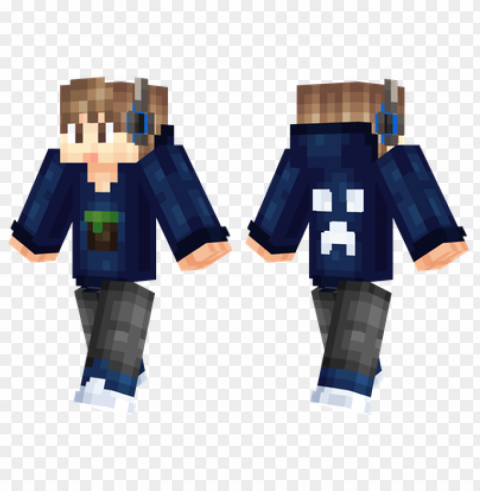 minecraft skins cool gamer skin Isolated Design Element in HighQuality PNG