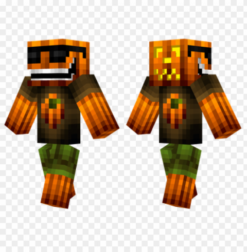 minecraft skins cool pumpkin skin Free download PNG with alpha channel