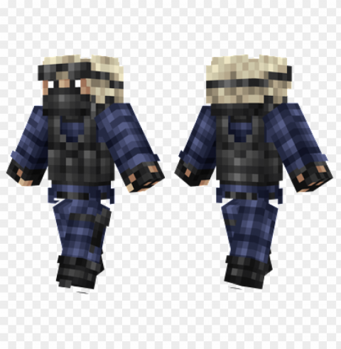 minecraft skins counter-terrorist skin PNG Image with Transparent Isolated Graphic