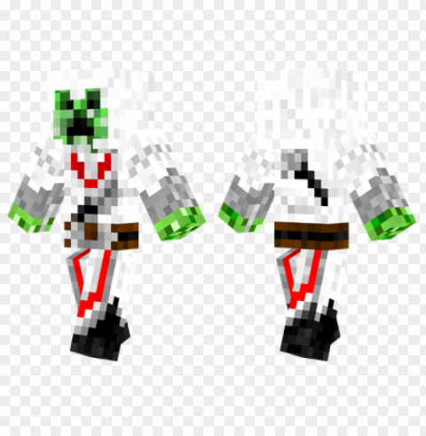 minecraft skins creeper assassin skin PNG with isolated background