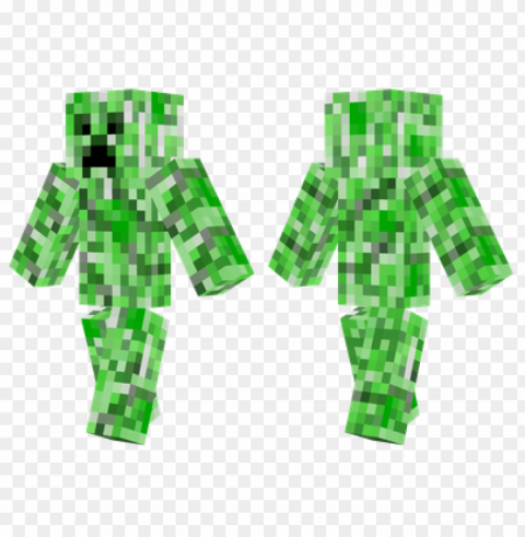 minecraft skins creeper skin Transparent Background Isolation of PNG
