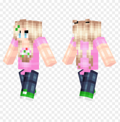 minecraft skins cupcake girl skin Free transparent background PNG
