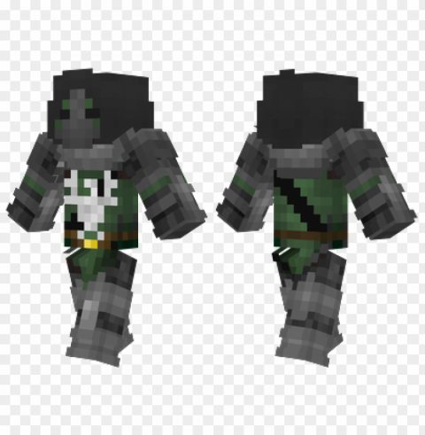 minecraft skins dark green knight skin PNG Graphic with Isolated Transparency