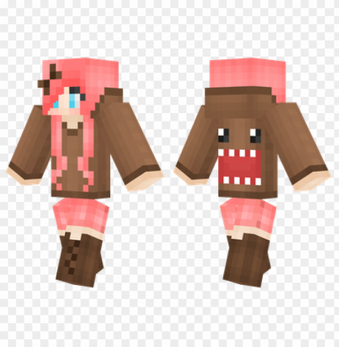 minecraft skins domo girl skin Isolated Icon on Transparent PNG