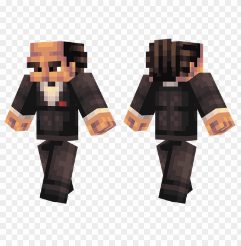 minecraft skins don corleone skin ClearCut Background PNG Isolated Subject