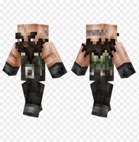 minecraft skins dwalin skin ClearCut PNG Isolated Graphic