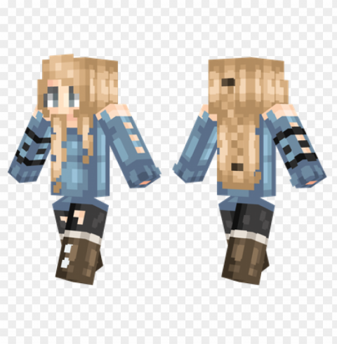 minecraft skins ella skin Isolated Item on Transparent PNG Format PNG transparent with Clear Background ID 3286c12f