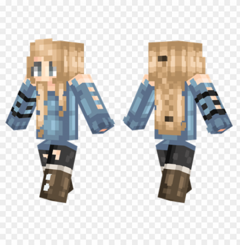 Minecraft Skins Ella Skin Isolated Item On Transparent PNG Format