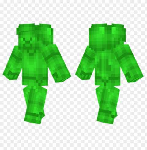 minecraft skins emerald steve skin Isolated Design Element in HighQuality PNG