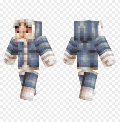 minecraft skins eskimo skin Clear Background PNG Isolated Element Detail