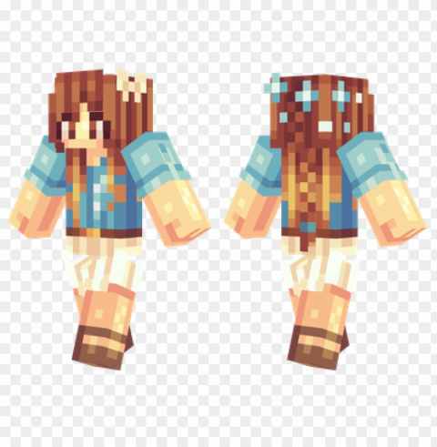 minecraft skins felinka skin Isolated Element on Transparent PNG