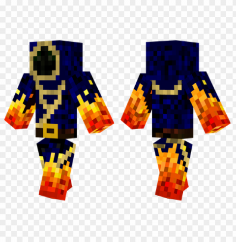 minecraft skins fire mage skin PNG Image with Isolated Transparency