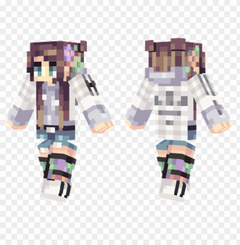 minecraft skins floral skin PNG images with transparent space