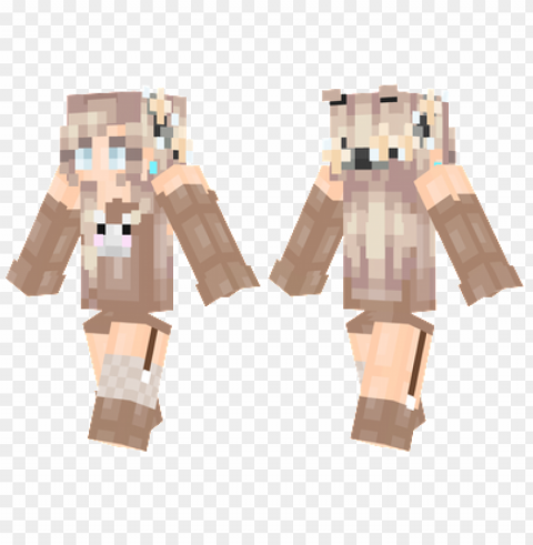 minecraft skins flower bunny skin PNG transparent pictures for projects