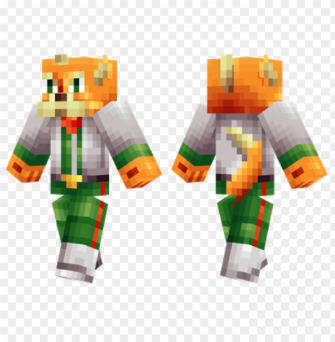 minecraft skins fox mccloud skin PNG files with transparent backdrop complete bundle