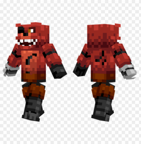 minecraft skins foxy skin PNG Image Isolated on Transparent Backdrop