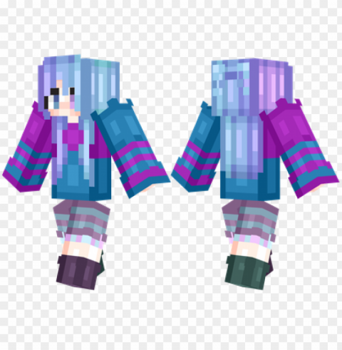 minecraft skins galactic skin Isolated Design Element in Transparent PNG