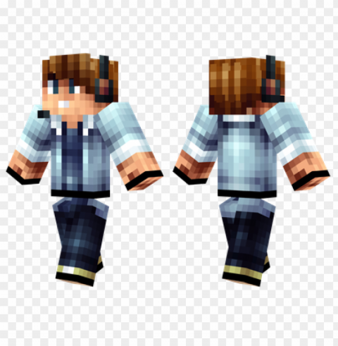 Minecraft Skins Gamer Boy Skin Clean Background Isolated PNG Character