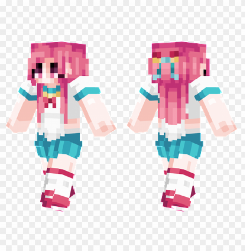 minecraft skins giffany skin HighResolution PNG Isolated on Transparent Background