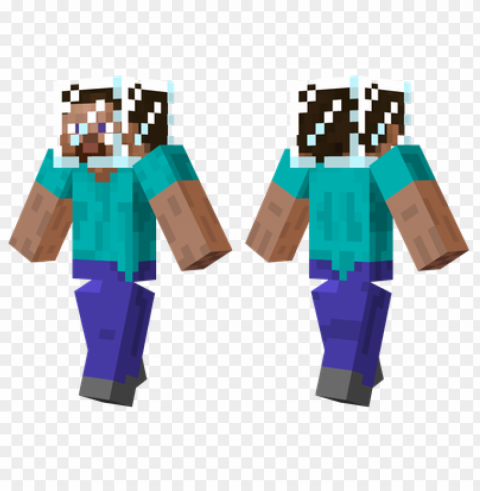 minecraft skins glass block skin Clean Background Isolated PNG Graphic Detail