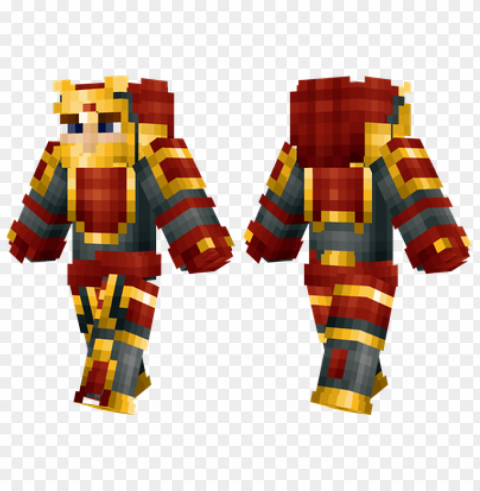 minecraft skins gold samurai skin PNG isolated PNG transparent with Clear Background ID 3b6fa493