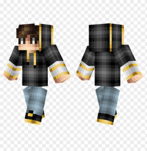 minecraft skins golden hoodie skin PNG Image with Transparent Isolated Graphic Element