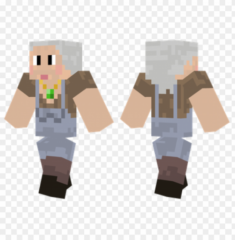 minecraft skins granny bacon skin Transparent PNG Isolated Element