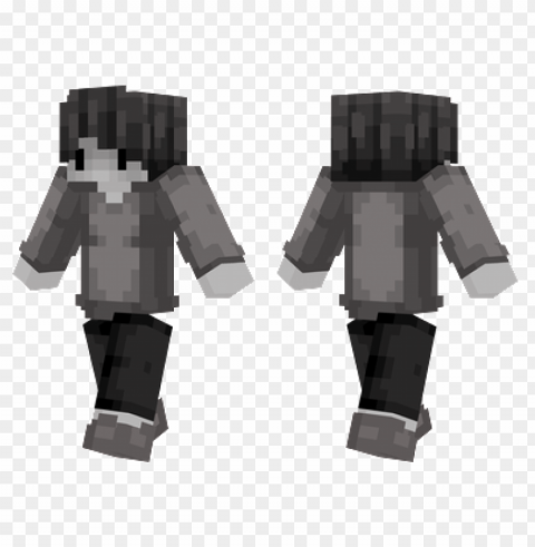 Minecraft Skins Grey Boy Skin PNG With No Background Diverse Variety