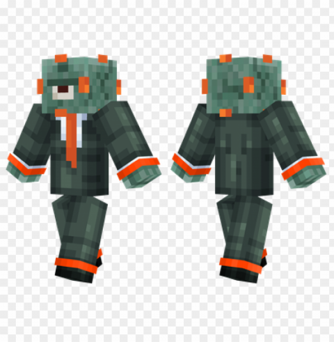 minecraft skins guardian suit skin Transparent PNG Artwork with Isolated Subject