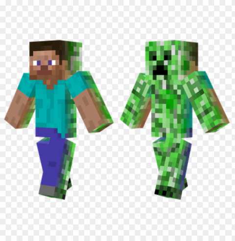 minecraft skins half human skin PNG with transparent background for free