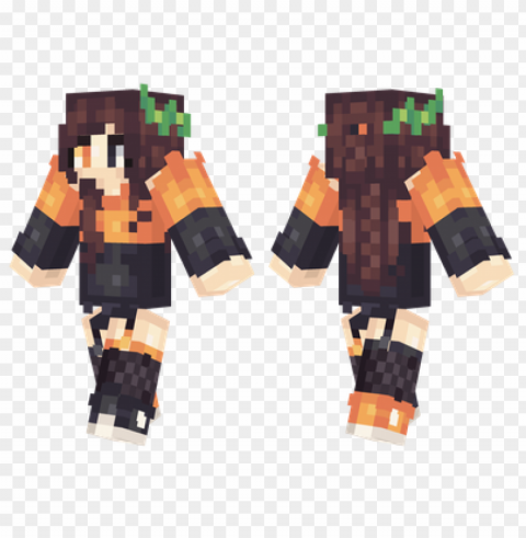 minecraft skins halloween girl skin Isolated Graphic Element in Transparent PNG PNG transparent with Clear Background ID 998aee79