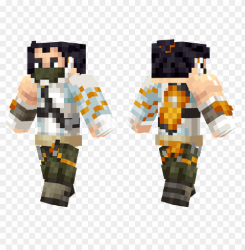 minecraft skins hanzo cyberninja skin Isolated Object in HighQuality Transparent PNG