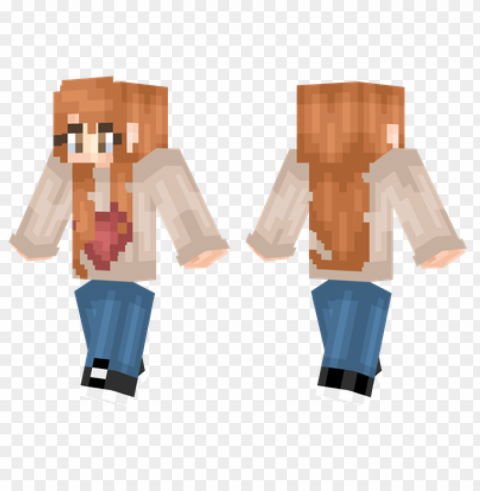 minecraft skins heart sweater skin Isolated Element on HighQuality PNG