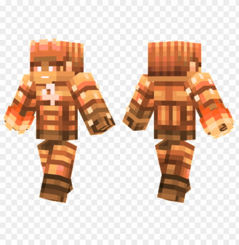 minecraft skins human torch skin Isolated Graphic on Clear PNG