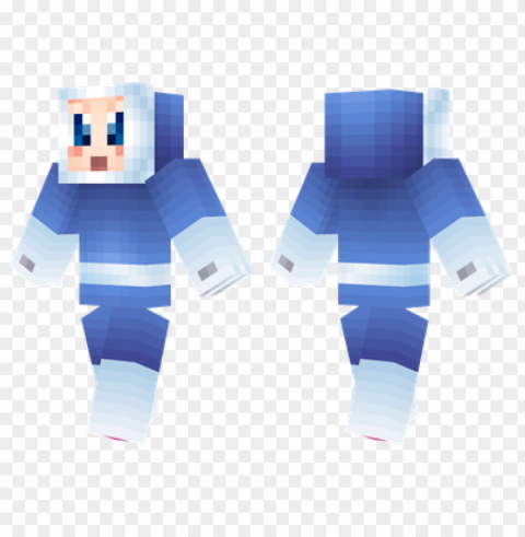 minecraft skins ice man skin PNG Image with Clear Background Isolation