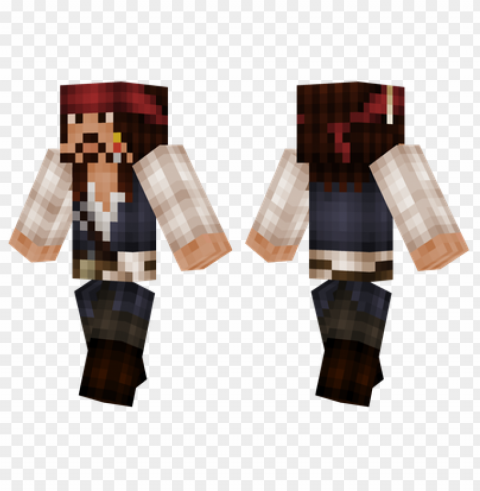 minecraft skins jack sparrow skin HighQuality Transparent PNG Isolated Art