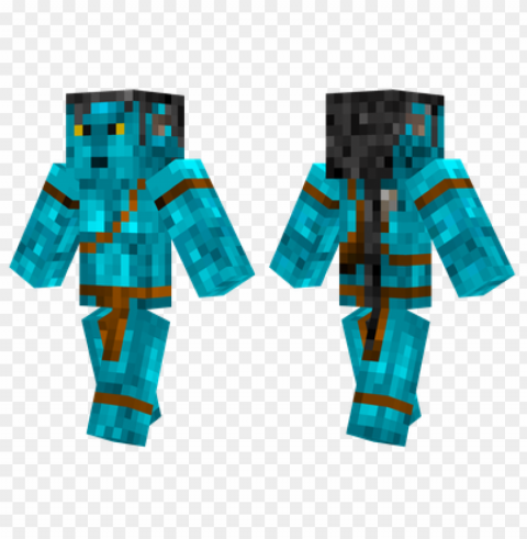 minecraft skins jake sully skin Clear Background PNG Isolated Illustration