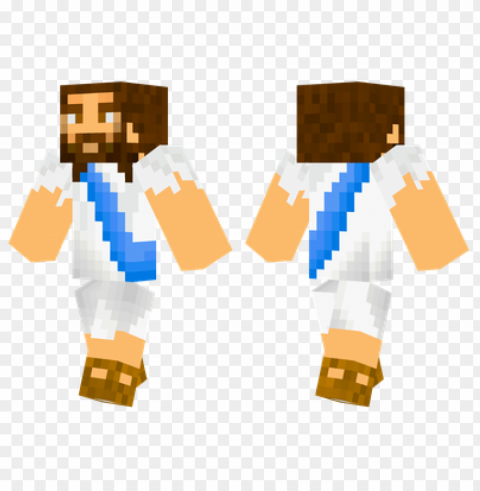 minecraft skins jesus skin Clean Background Isolated PNG Design PNG transparent with Clear Background ID 8ae433b4