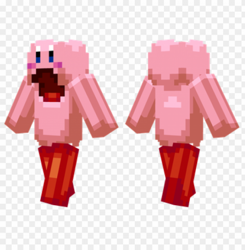 minecraft skins kirby skin PNG Graphic with Transparency Isolation