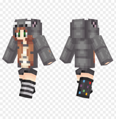 minecraft skins koala girl skin PNG with no background free download