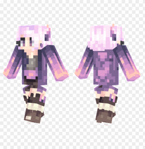minecraft skins lavender skin PNG images with no watermark