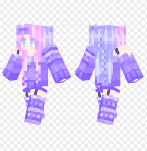 minecraft skins lila skin Isolated Design Element on Transparent PNG PNG transparent with Clear Background ID 9afe6d17