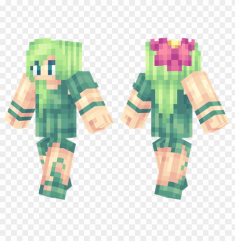 minecraft skins lily pad skin Free PNG download no background