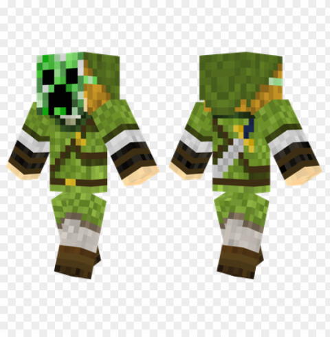 minecraft skins link creeper skin PNG with no background required