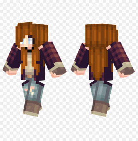 minecraft skins lumberjack girl skin PNG files with no background free