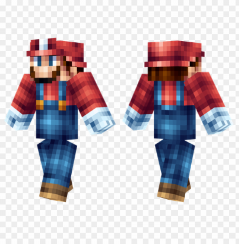 minecraft skins mario skin Isolated Subject in HighResolution PNG